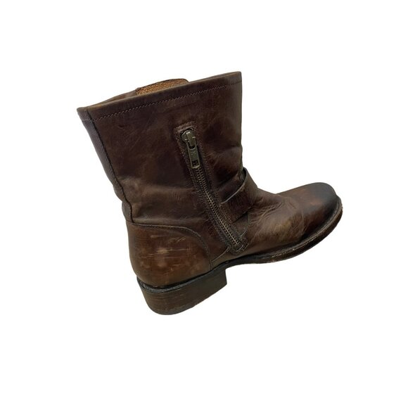 FRYE Vicky Engineer Moto Boots Brown Women’s Size 6 - Picture 8 of 11